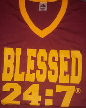 Load image into Gallery viewer, CLOSEOUT Shirt Sale Blessed 24:7 FOOTBALL JERSEYS FREE SHIPPING