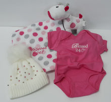 Load image into Gallery viewer, Blessed 24:7 Baby Blanket Gift Set FREE SHIPPING