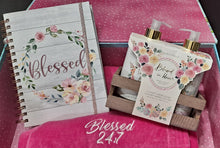 Load image into Gallery viewer, GIFT BOX SET Blessed 24:7 Ladies Self Care Spa Wrap (Dark Pink) Gift Set plus more