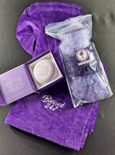 Load image into Gallery viewer, GIFT BOX SET Blessed 24:7 Ladies Self Care Spa Wrap (Purple) Gift Set plus more