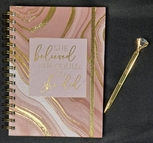 Load image into Gallery viewer, Journal &amp; Pen Gift Set She believed she could so she did (FREE Shipping)