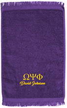 Load image into Gallery viewer, Hand Towels (GREEK) Life Fraternity PERSONALIZED FREE SHIPPING