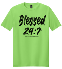 Load image into Gallery viewer, Blessed 24:7® T-shirt FREE SHIPPING