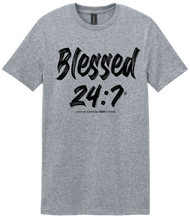 Load image into Gallery viewer, Blessed 24:7® T-shirt FREE SHIPPING