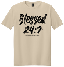 Load image into Gallery viewer, Blessed 24:7® T-shirt FREE SHIPPING