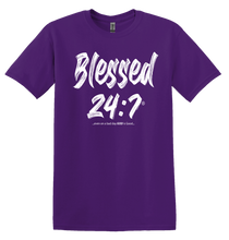 Load image into Gallery viewer, Blessed 24:7®️ Glow In The Dark T-shirt (Unisex) FREE SHIPPING
