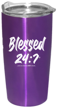 Load image into Gallery viewer, Blessed 24:7 ®️ Tumblers (Insulated Stainless Steel) FREE Shipping