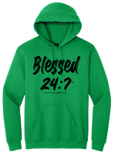 Load image into Gallery viewer, Blessed 24:7® HOODIES Sweatshirts ...even on a bad day GOD is Good... New Unisex FREE SHIPPING