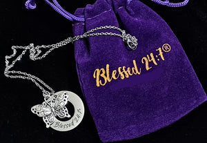 Blessed 24:7®️ Butterfly Necklace ON SALE + FREE SHIPPING