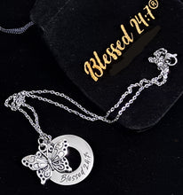 Load image into Gallery viewer, Blessed 24:7®️ Butterfly Necklace ON SALE + FREE SHIPPING