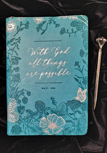 Journal & Pen Gift Set ...with God... (Be Still) FREE Shipping