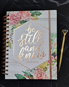 Journal & Pen Gift Set ...Be Still & Know... FREE Shipping