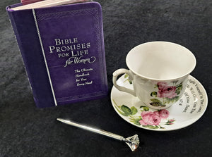 Devotional & Tea Cup Set with Ink Pen FREE Shipping