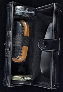 Men's Mini Travel Shoe Polish Kit Tumbler Gift Set FREE SHIPPING