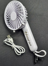Load image into Gallery viewer, Blessed 24:7®️ Rechargeable Hand Fans FREE Shipping  □  2 Fans for $39.99