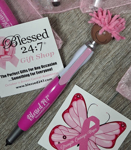 Blessed 24:7®️ Breast Cancer Awareness "Mop Toppers" (Ink Pens) Stylus FREE SHIPPING (5pcs)