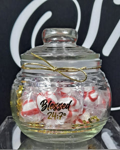 Blessed 24:7®️ Candy Jar Gift SHIPPING INCLUDED