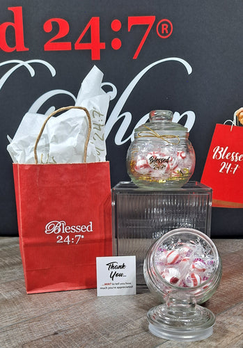 Blessed 24:7®️ Candy Jar Gift SHIPPING INCLUDED