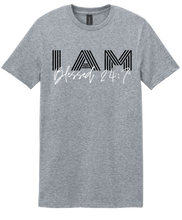 Load image into Gallery viewer, I AM Blessed 24:7® T-shirts FREE SHIPPING