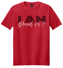 Load image into Gallery viewer, I AM Blessed 24:7® T-shirts FREE SHIPPING