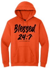 Load image into Gallery viewer, Blessed 24:7® HOODIES Sweatshirts ...even on a bad day GOD is Good... New Unisex FREE SHIPPING