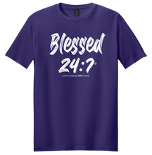Load image into Gallery viewer, Blessed 24:7® T-shirt FREE SHIPPING