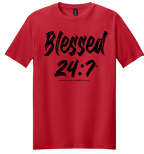 Load image into Gallery viewer, Blessed 24:7® T-shirt FREE SHIPPING