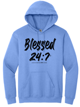 Load image into Gallery viewer, Blessed 24:7® HOODIES Sweatshirts ...even on a bad day GOD is Good... Unisex FREE SHIPPING