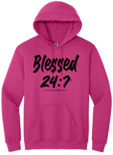Load image into Gallery viewer, Blessed 24:7® HOODIES Sweatshirts ...even on a bad day GOD is Good... Unisex FREE SHIPPING