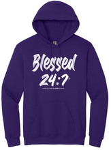 Load image into Gallery viewer, Blessed 24:7® HOODIES Sweatshirts ...even on a bad day GOD is Good... Unisex FREE SHIPPING
