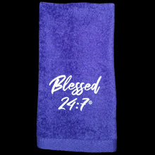 Load image into Gallery viewer, Blessed 24:7®️ Velour/Terry Hand Towels FREE SHIPPING