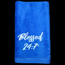 Load image into Gallery viewer, Blessed 24:7®️ Velour/Terry Hand Towels FREE SHIPPING