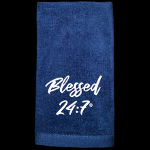 Load image into Gallery viewer, Blessed 24:7®️ Velour/Terry Hand Towels FREE SHIPPING