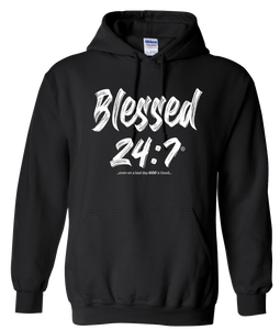 Blessed 24:7 GLOW IN THE DARK (Hoodies) Sweatshirt (FREE SHIPPING)