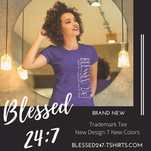 Load image into Gallery viewer, Blessed 24:7 ...even on a bad day GOD is Good... (Sideway Print) Unisex T-shirt FREE SHIPPING