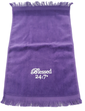 Load image into Gallery viewer, Blessed 24:7 Velour Hand Towels FREE SHIPPING