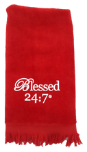 Load image into Gallery viewer, Blessed 24:7 Velour Hand Towels FREE SHIPPING