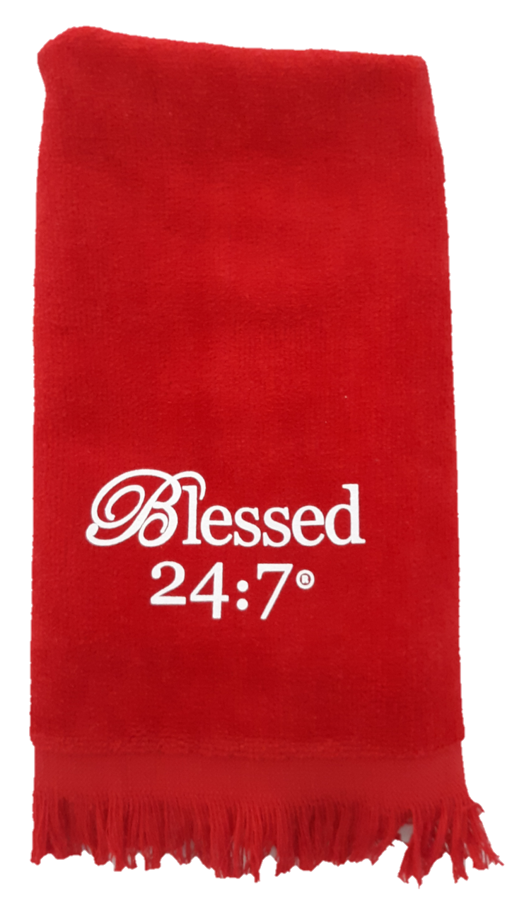 Blessed 24:7 Velour Hand Towels FREE SHIPPING