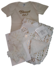 Load image into Gallery viewer, Blessed 24:7 Baby Blanket Gift Set FREE SHIPPING