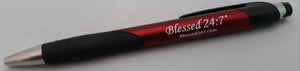 Blessed 24:7 Retractable Ink Pens (Sold in Sets 10pcs FREE SHIPPING
