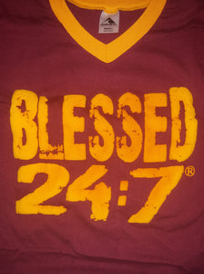 CLOSEOUT Shirt Sale Blessed 24:7 FOOTBALL JERSEYS FREE SHIPPING