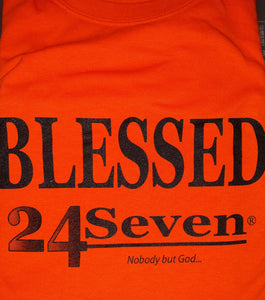 CLOSEOUT Blessed 24:7 T-shirt Sale Sizes 2XL / 3XL FREE SHIPPING
