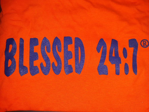CLOSEOUT Blessed 24:7 T-shirt Sale YOUTH Small FREE SHIPPING