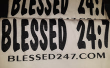 Load image into Gallery viewer, CLOSEOUT Blessed 24:7 ®️T-shirt Sale YOUTH Medium FREE SHIPPING