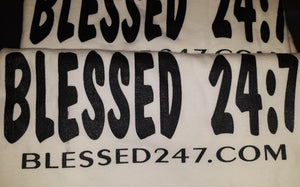 CLOSEOUT Blessed 24:7 ®️T-shirt Sale YOUTH Medium FREE SHIPPING