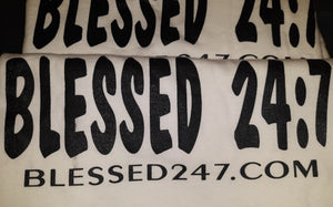 CLOSEOUT Blessed 24:7 T-shirt Sale YOUTH Medium FREE SHIPPING