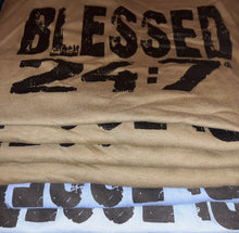 Load image into Gallery viewer, CLOSEOUT Blessed 24:7 T-shirt Sale YOUTH Medium FREE SHIPPING