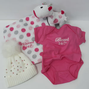 Blessed 24:7 Baby Blanket Gift Set FREE SHIPPING