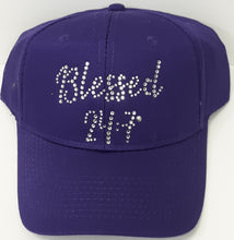 Load image into Gallery viewer, Blessed 24:7 BLING Crystal Rhinestone Hats FREE SHIPPING