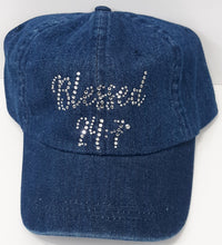 Load image into Gallery viewer, Blessed 24:7 BLING Crystal Rhinestone Hats FREE SHIPPING